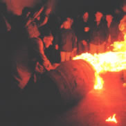 Tar barrels, Ottery St Mary